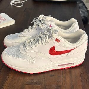 Nike Air Max White with Red Accents